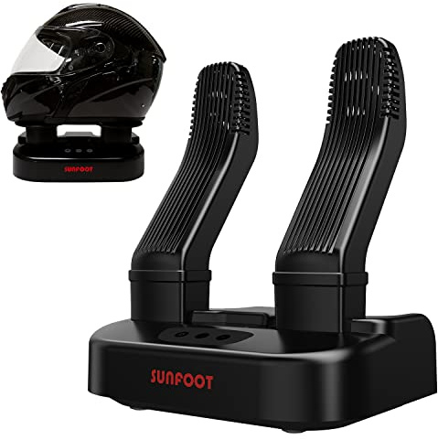SUNFOOT Boot Dryer And Deodorizer Shoe Dryers For Work Boots, Ski Boot, Hats, Socks, Motorcycle Helmets Glove Dryer With Heat Blower, Quick Drying Boot Warmer Adjustable Timer And Rack (Black)