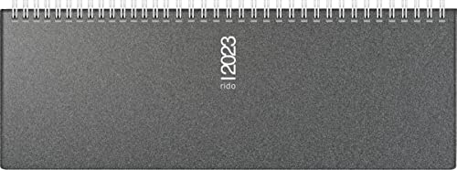 rido/idé Wochenkalender Modell septant 2023 Blattgröße 30,5 x 10,5 cm grau, 7036133903