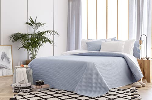 Todocama Feine Steppdecke mit Rautenmuster, für Frühling, Sommer, Herbst und Winter, 100% extra weiche Mikrofaser, Mehrzweck-Bettbezug