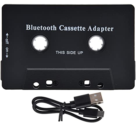 Adattatore Per Lettore Di Cassette, Cassetta Convertitore Video Motorizzata Auto Audio Tape Ascolta Il Tuo Altri Dispositivi Tramite A Bluetooth Ricevitore Con Carica USB per Telefono Cellulari