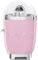 Smeg, Spremiagrumi Elettrico CJF11PKEU, Spremitura a Pressione Manuale, Beccuccio Antigoccia e Cono Universale, Base Antiscivolo, Avvolgicavo Integrato, 70W, Rosa