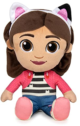 Famosa Softies - Gabby Plüschtier aus der Gabby's Dollhouse Cartoon Serie, Maße 25cm, weich, kuschelig, anschmiegsam, Material 100% recycelte Faser, für Kinder jeden Alters, Famosa (760022354)