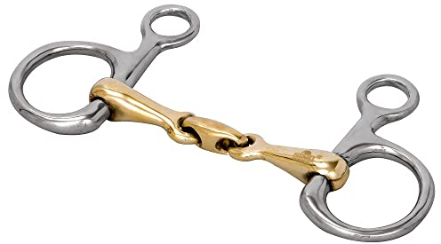 Start Anatomisches Baucher Gebiss doppelt gebrochen – stabile Hand, sanftes Maul, miedriger Kontakt, langlebig & zahnfreundlich (14,5 cm)