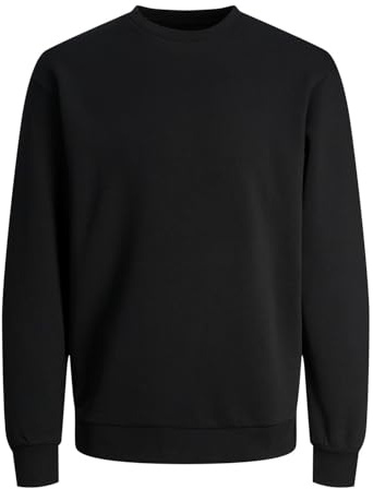 JACK & JONES Sudadera básica Cuello Redondo - Jersey de Manga Larga sólido JJEBRADLEY.