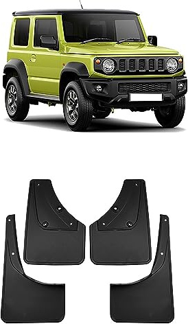 CoRser 4 Pezzi Auto Gomma Parafanghi, per Suzuki Jimny 2019-2023 Anteriori e Posteriori Paraspruzzi Impermeabile Splash Protezione Completa Accessori