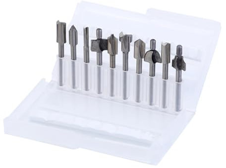 Hemobllo 10stücke Teiliges Holzfräser Set Für Präzises Trimmen Und Gravieren Kompatibel Rotationswerkzeugen Aus Hochgeschwindigkeitsstahl Für Detailarbeiten Der Holzbearbeitung