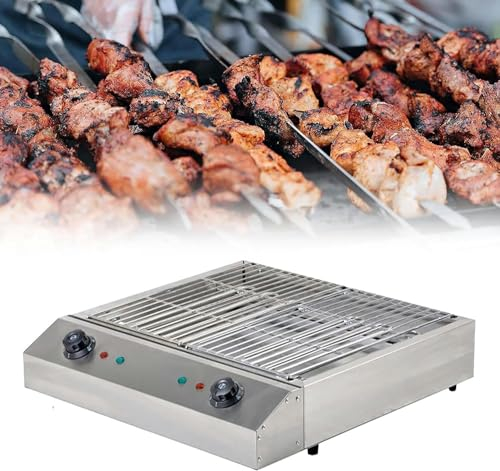 Plancha Eléctrica Portátil De Mesa, Parrilla Eléctrica Portátil Sin Humo Para Barbacoa, Parrilla De Cocina Interior Con Bandeja De Goteo Llena De Agua Y Control De Temperatura, Parrilla De Kebab, Pla