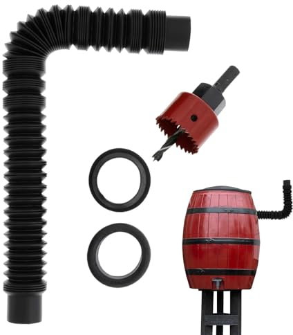 Regentonnen-Verbindungsset,Universelle Regentonnen-Sets | Regentonnenteile, Regensammler, Umlenksystem Und Regentonnenzubehör Für -Garten, Bewässerung