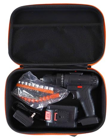 Power Tool Storage Tool Case | Tool Bag Ox Cloth Empty Storage Drill Organizer | Electric Drill Carry Case | Oxford Cloth Portable Tool Box | Large Capacity Travel Organizing Supplies