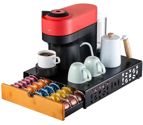 Flagship Nespresso Vertuo Pod Holder - Coffee Organizer With Large Capacity Storage for All Size Vertuo Pods - Modern Design