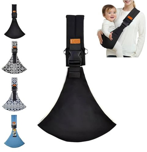 Generisch Babytrage für Neugeborene und Kleinkinder, Babytrage Seitlich, Tragetuch für Kinder, Hüfttrage für Kleinkinder, Verstellbare Babytrage, Kindertrage bis 15kg