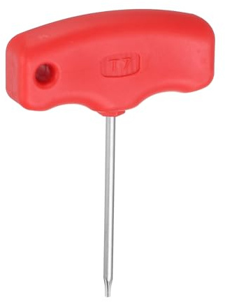 QUARKZMAN Cacciavite Torx T7 Chiave a Stella Acciaio CR-V per Portautensili | con Impugnatura a T, Tornio CNC