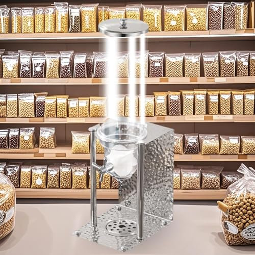 Dispensador De Cereal De Encimera, 3,5 L Contenedor Individual Para Almacenar Alimentos Secos, Para Cereales, Dulces, Arroz, Granos, Frutos Secos Y Aperitivos, Con Base De Acero Inoxidable(Silver)