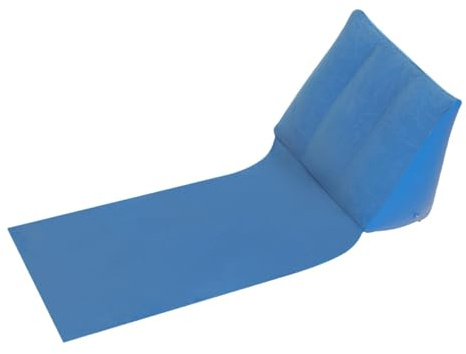 Inflatable Triangle Beach Pad - Flakes - Travel Pillow, Outdoor Cushion | Compact Triangle Mat Soft , Lightweight Inflatable Support Cushion for Sunbathing, Camping, Hiking, Seaside En