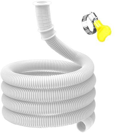 Manguera de drenaje de agua para aire acondicionado portátil - Manguera de CA con collar | Tubo flexible para drenaje de agua y condensación para de aire acondicionado dividido sin conducto