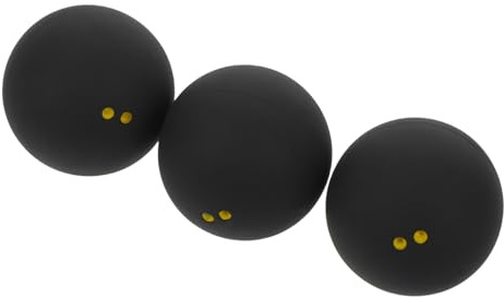 TOYANDONA 3 Piezas Unidades Pelota Squash Doble Punto Alta Elasticidad y Rebote Pelota Deportiva para Entrenamiento Principiantes y Competición