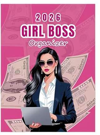 qokeeu Cuaderno planificador de tareas para mujer, calendario 2026, 80 páginas, libro personal femenino, planificador de horarios de trabajo, para oficina, escuela, hogar, viajes, celebraciones