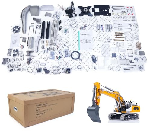 TOUCAN RC HOBBY LESU 2 Arme LR956 1/14 RC Hydraulik Bagger Metall Funk gesteuerter Bagger Modell 4MPA Zweipumpen-Licht 6CH Ventil bürstenloses Motor-Erwachsenen-Modell