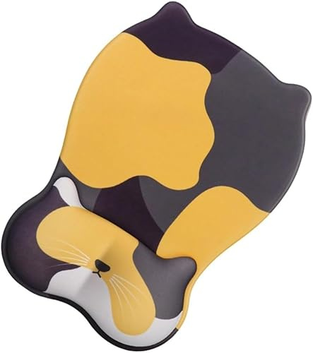 Tappetino per mouse ergonomico con poggiapolsi personalizzato design gattino per casa ufficio lavoro gioco accessori desktop design conveniente