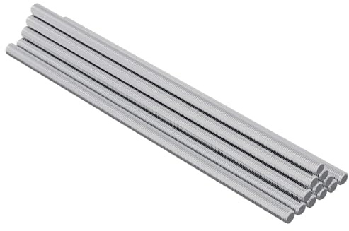 Tige filetée en acier argenté 6 x 170 mm 600 pièces pour fixation et assemblage, boulon écrou rondelle quincaillerie montage construction charpente