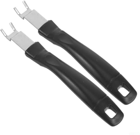 Stainless Steel BBQ Grate Lifter Tool Kit, For Grill Rack Remover and Heat Resistant Handle for Safe Barbecue Cooking, Essential Outdoor Gadget for Lifting Hot Grates on Garden Grills(two)