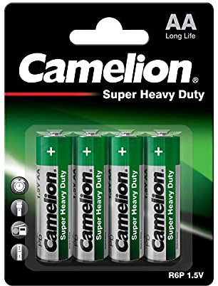 Camelion R6P-4BB Single-Use Battery AA Zinc-Carbono - Pilas (Single-Use Battery, AA, Zinc-Carbono, 1,5 V, 4 Pieza(s), 1220 mAh)