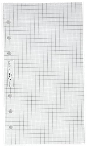 Filofax 132905 Personal Notizpapier, kariert, weiß