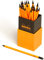 Rhodia 9020C - Schachtel mit 25 Bleistifte, praktisch und elegant, Orange / Schwarz