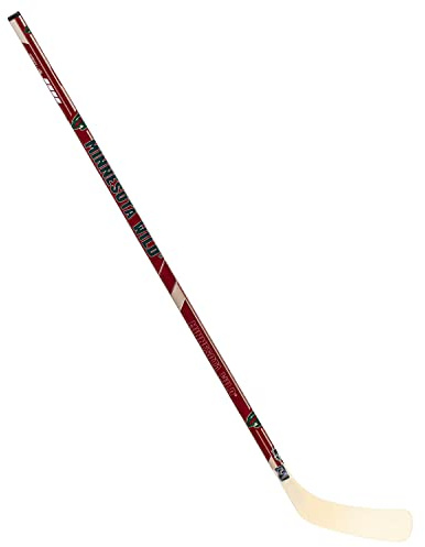 Franklin Sports NHL Minnesota Wild Team 48-Inch Vinyl Hockey Stick Right), Junior, Red