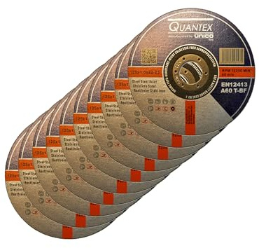 10 Stück Trennscheibe Ø 125mm x 1.0mm für Winkelschleifer Stahl Edelstahl Flexscheibe Inox Metall