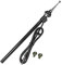 tomzz Audio 1000-032 Antenne télescopique Universelle Aile Petite tête Câble de 1,2m Prise DIN Aspect Chrome