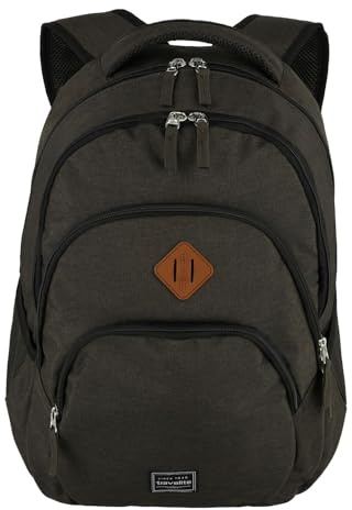travelite hand luggage backpack, laptop backpack 15.6 inch, BASICS, daypack, daypack with many compartments, 45 cm, 22 liters