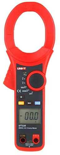UNI-T UT220 UT221 UT222 2000A/2500A Digital Clamp Meter AC DC Current Voltage Meter Auto Range Multimeter Continuity Buzzer/Diode Tester (UT220)