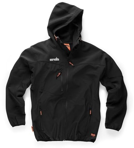 Scruffs Worker Softshell Water-Resistant Jacket Black M (T54851)