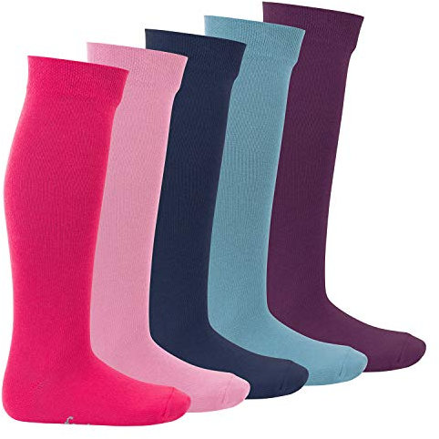 Footstar EVERYDAY! 5 Paar Kinder Kniestrümpfe - Sweet Colours 35-38