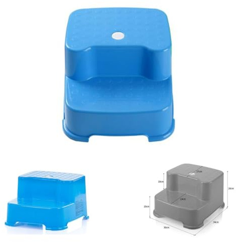 Chipolino Tritthocker BabyUp, zweistufiger Badhocker, rutschfest beschichtet, Farbe:blau