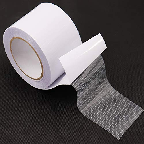 Aquagart® 4 Rollen 8cm x 15m Reparaturklebeband für Gitterfolie Gewächshausfolie I Spezial Klebeband einseitig extra stark für Luftpolsterfolie I Folien Gewächshaus Klebeband wetterfest uv beständig