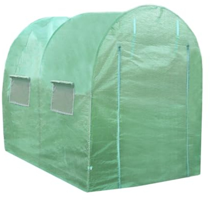 Polytunnel mit Folie Gewächshaus Treibhaus Tomatenhaus Pflanzenhaus Folientunnel 25mm 3m x 2m