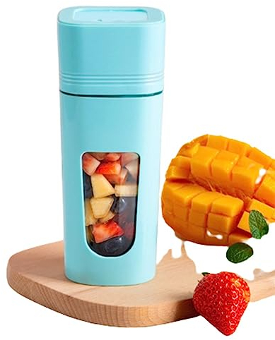 Mini Blender À Milkshakes Smoothie Shake Mixer Fruit Smoothie Maker Shake Fouetté Mini Blender À Smoothie Rechargeable USB Avec Bouteille Tritan De 350 Ml Pour Glace Pilée, Gaspachos, Compotes, Fruits