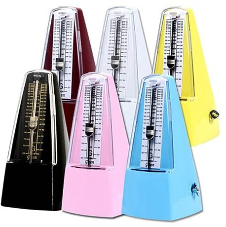 Toyvian Mechanisches Metronom Mit Präzisem Timing Hörbarem Klick Und Glockenton Zum Üben Von Klavier Gitarre Und Anderen Instrumenten Einfache Bedienung Ohne Batterie Stabiler Stand Durch