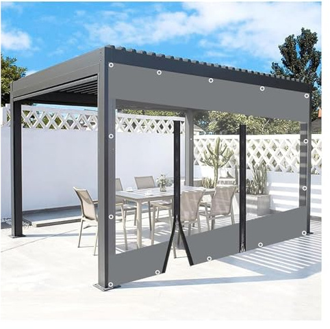 WZYJLyds Rideaux d'extérieur, d'hiver, résistants aux intempéries, Ajustable, Rideau de séparation pour Jardin, Balcon, extérieur, Garage, pavillon, terrasse, terrasse