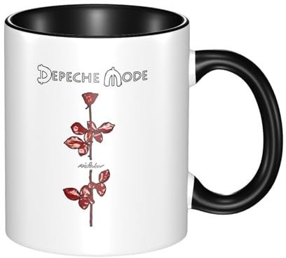 De&PE&Che music band Mode-Tasse, neuartige Grafik, Keramik-Kaffeetasse, modische Morgentasse, Tee, Kaffeetasse, Tee-Ei, Kaffee für Fans, Geschenke, 330 ml