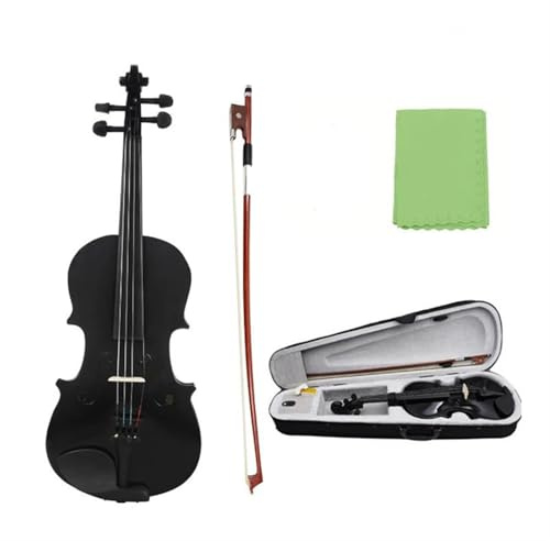 Erwachsenen geige Anfänger 4/4 1/8 Akustische Violine Retro Stil Geige Mit Fall Bogen Musical Instrument Zubehör(Type B-1/8)