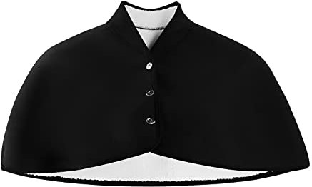 LONTG Doppelseitiger Plüsch Schulterschal Fleece Schulterwärmer gefüttert Kurzer Poncho Winter Schulterwarm Rücken und Schulter Wärmer Schal Bandage Wärmecape für ältere Menschen