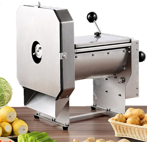 ylpddmm 0-10mm/0-0.4’’ Commercial Onion Slicer Potato Chips Slicer Sweet Potato Slicer Tomato Slicing Machine Deli Slicer, Vegetable/Fruit Jerky Meat Slicer Stainless Steel