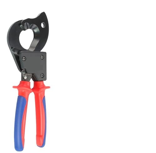 MOHUIED Isolierter Ratschen-Kabelschneider, Drahtzange, robuster Drahtschneider for mehradrige Aluminium- und Kupferkabel bis zu 240 mm² Kabelschere Ratsche