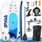 Stand Up Paddling Board mit Sitz, Aufblasbare SUP Board Surfboard Tragkraft bis 200Kg, Paddelboard Surfboard Zubehör für Anfänger Erwachsene Kinder (Blau, 320 x 82 x 15 cm)