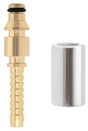 Be In Your Mind 1 raccord de tuyau de nettoyeur haute pression en laiton 6,5 mm à ajustement rapide avec virole à sertir compatible avec nettoyeur haute pression Stihl