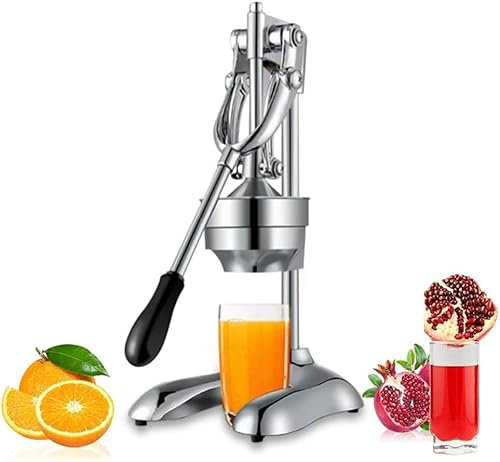 Exprimidor manual profesional de cítricos, exprimidor manual de frutas, exprimidor de naranja de acero inoxidable resistente para exprimidor de jugo de lima, limón, granada
