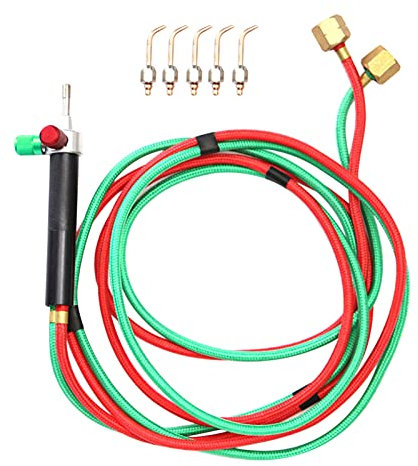 Sanfoelek Mini Jewelries Gases Soldering Torch Jewelers Brazing Cutting Welding Tool with Interchangeable Torch Tips